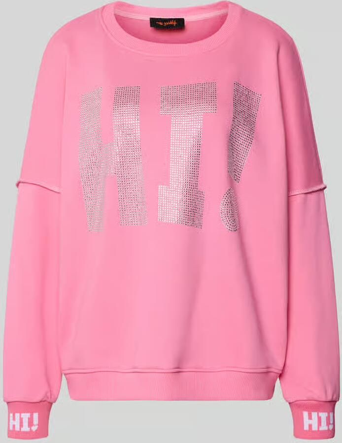 Miss goodlife Sweatshirt met labeldetail