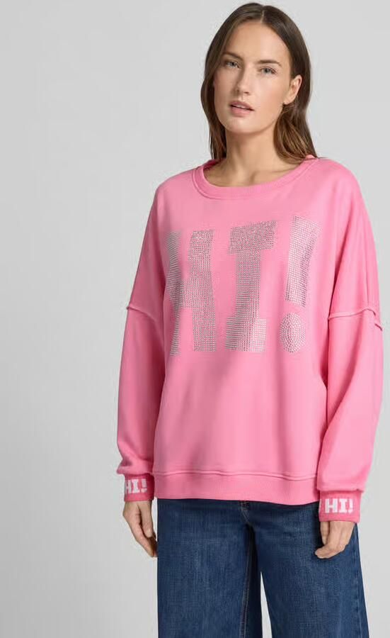 Miss goodlife sweatshirt met Labeldetail - Foto 3