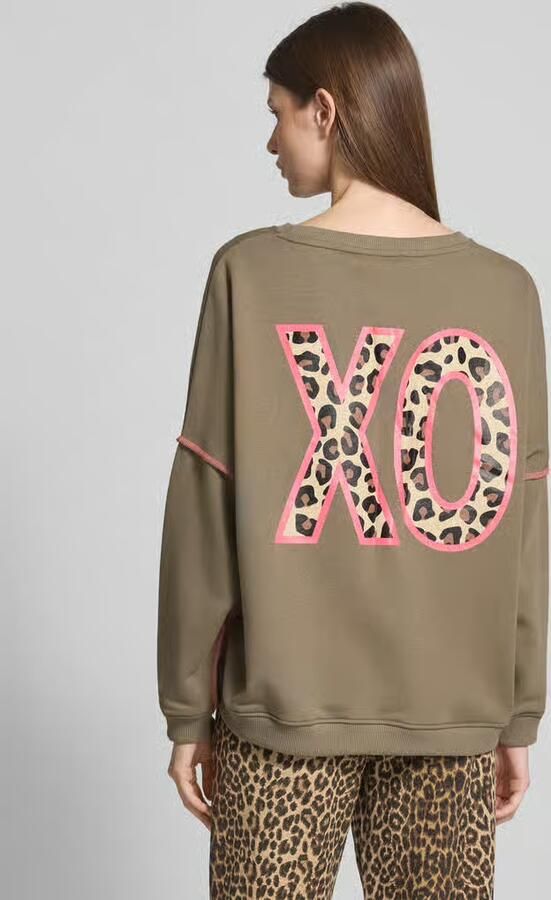 Miss goodlife Sweatshirt met pailletten en ronde hals - Foto 3