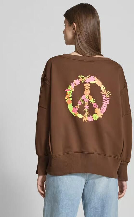 Miss goodlife Sweatshirt met statementprint en ronde hals