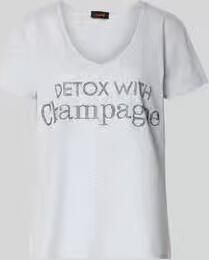 Miss goodlife T-shirt met labeldetail