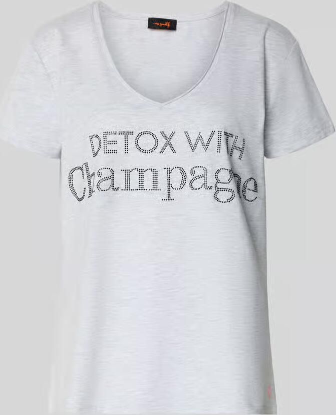 Miss goodlife T-shirt met labeldetail - Foto 2