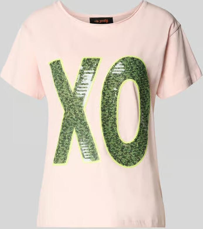Miss goodlife t-shirt met pailletten - Foto 2