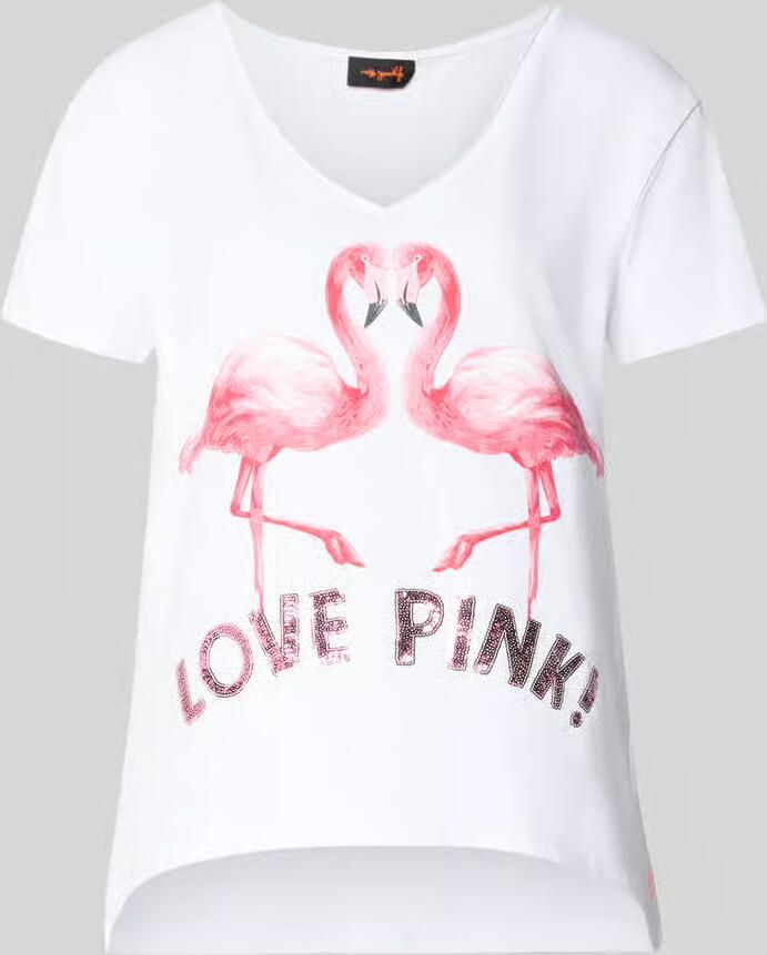 Miss goodlife T-shirt met printmodel 'Flamingo Love Me' - Foto 2
