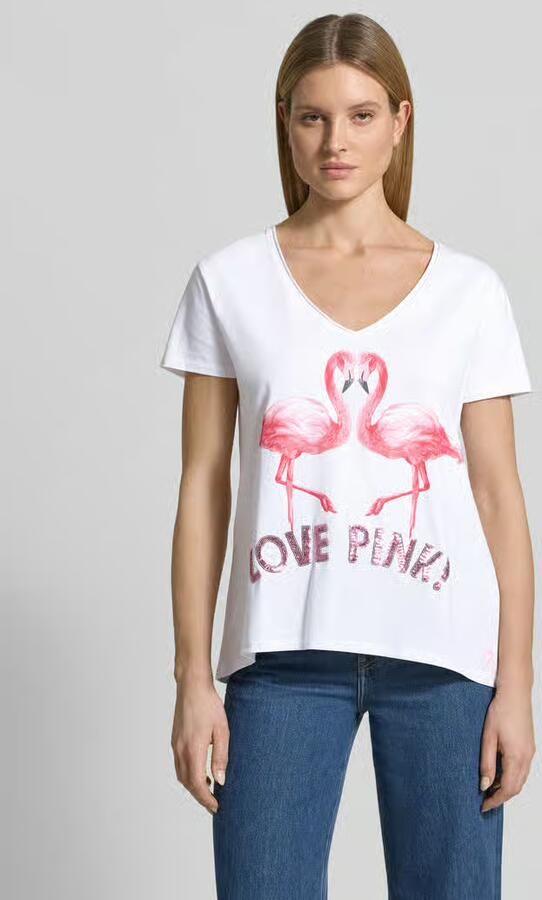 Miss goodlife T-shirt met printmodel 'Flamingo Love Me' - Foto 3