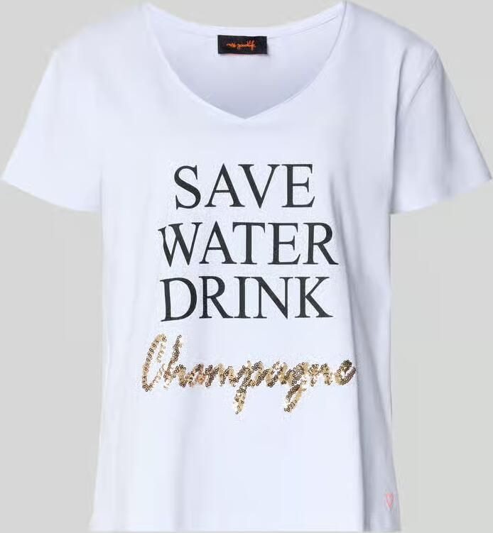 Miss goodlife T-shirt met statementprint - Foto 2