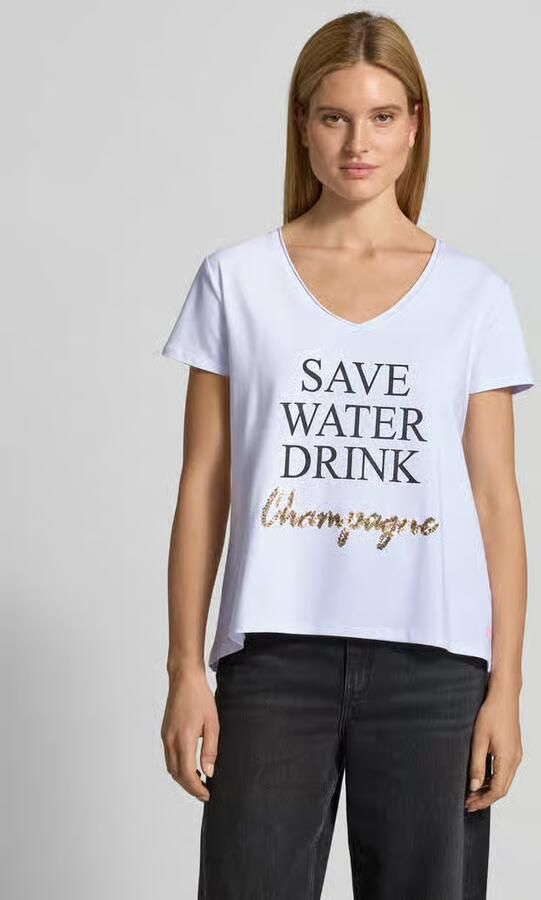 Miss goodlife T-shirt met statementprint - Foto 3