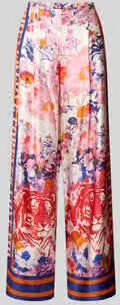 Miss goodlife Wide leg broek van viscose model 'wild Flower'