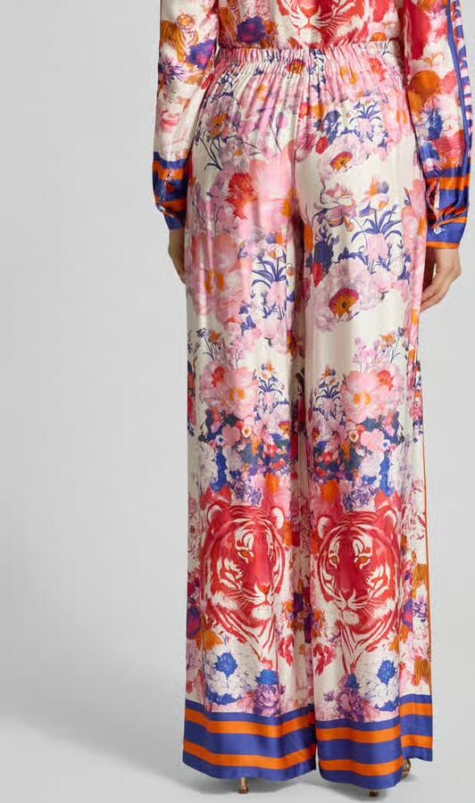 Miss goodlife Wide leg broek van viscose model 'wild Flower' - Foto 3