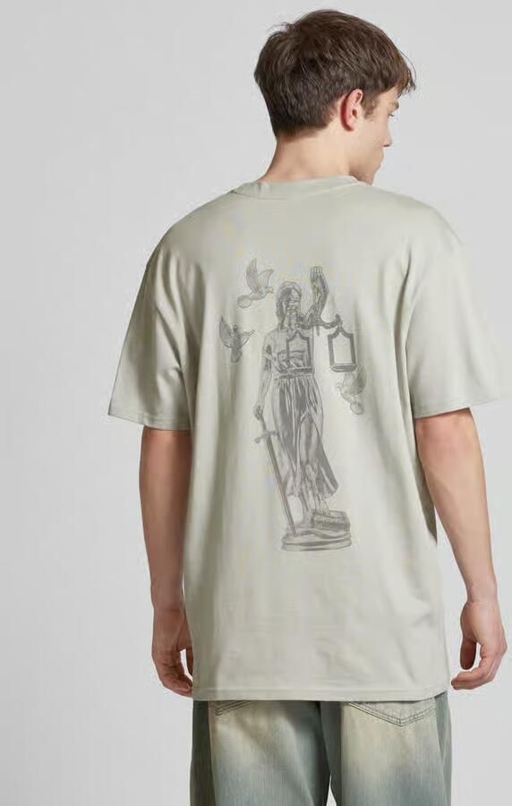 Upscale by Mister Tee Justice Oversize Tee T-shirts Kleding light asphalt maat: XL beschikbare maaten:XL