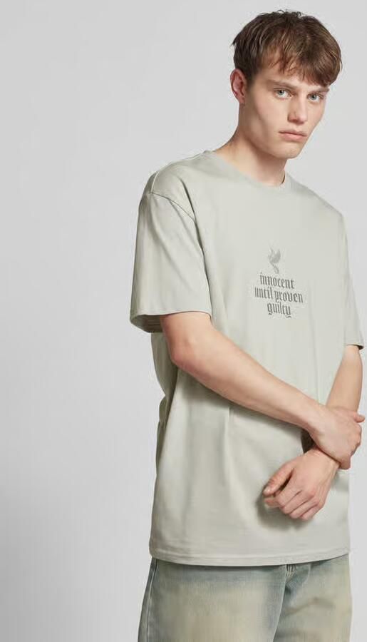 Upscale by Mister Tee Justice Oversize Tee T-shirts Kleding light asphalt maat: XL beschikbare maaten:XL - Foto 2