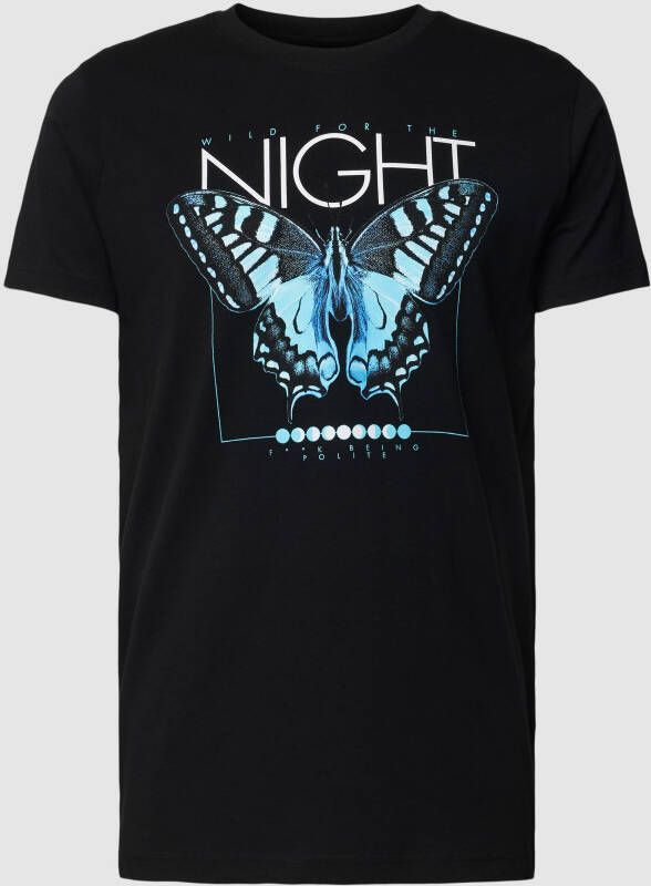 Mister tee T-shirt met motiefprint