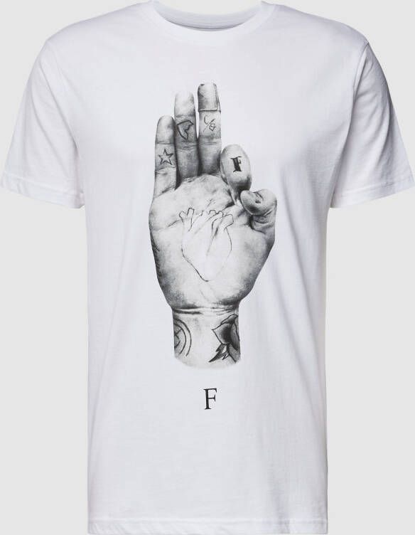 Mister tee T-shirt met motiefprint model 'FMS SIGN LIGHTS'