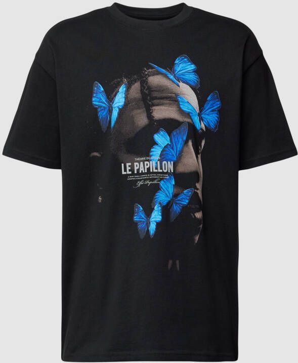Upscale by Mister Tee Le Papillon Oversize Tee T-shirts Kleding black maat: XS beschikbare maaten:XS S M L XL