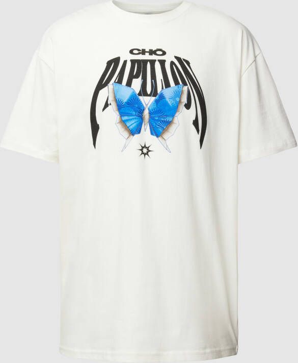 Mister tee T-shirt met motiefprint model 'ORIGAMI'