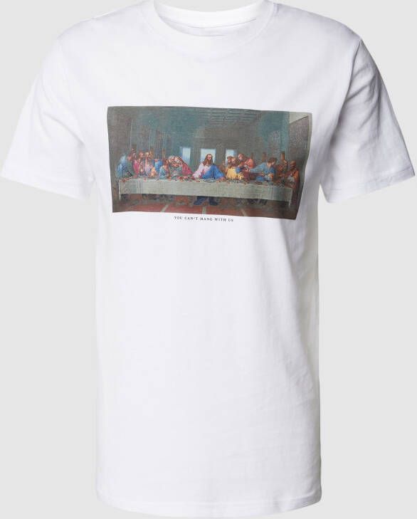 Mister tee T-shirt met motiefprint model 'Can´t Hang With Us'