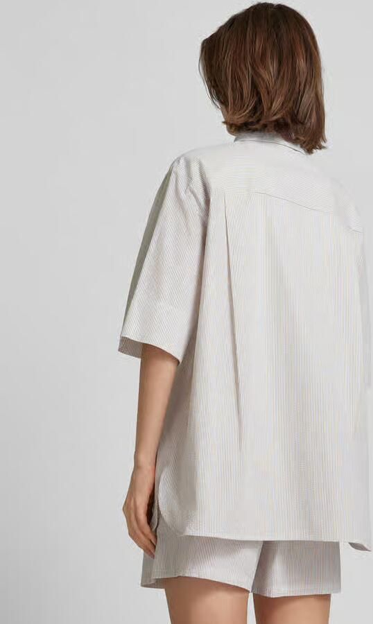 MM by Max Mara Blouse met korte mouwen en strikceintuur model 'TEXAS' - Foto 3