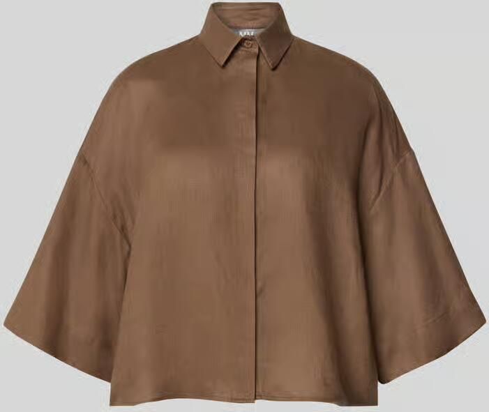 MM by Max Mara Boxy fit linnen blouse met 3 4-mouw model 'RITO' - Foto 2