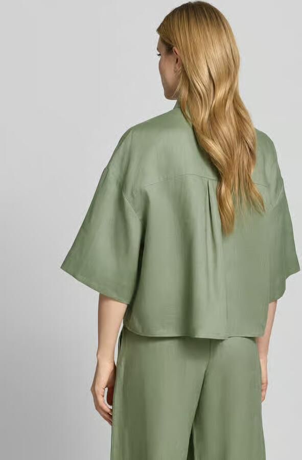 MM by Max Mara Boxy fit linnen blouse met 3 4-mouw model 'RITO' - Foto 3