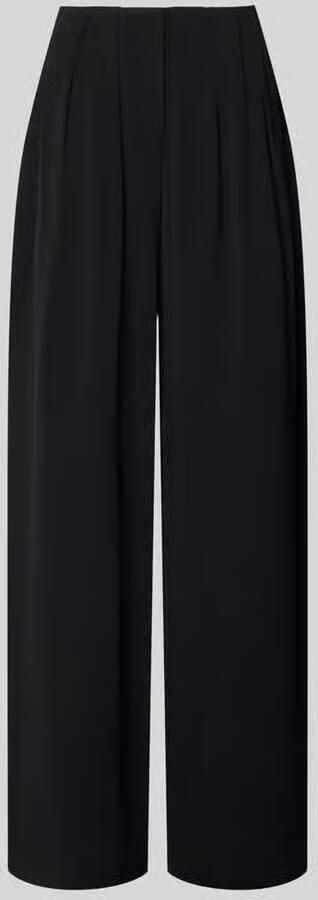 MM by Max Mara Broek van viscose-elastaanmix met bandplooien model 'VENERE'