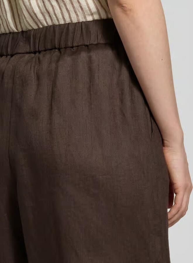 MM by Max Mara Culotte van linnen met elastische band model 'CANNETI'