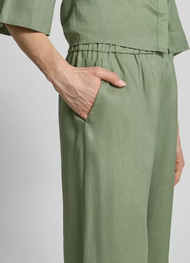 MM by Max Mara Culotte van linnen met elastische band model 'CANNETI'
