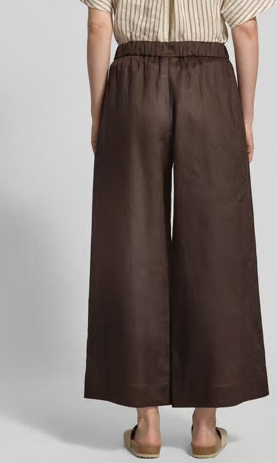MM by Max Mara Culotte van linnen met elastische band model 'CANNETI' - Foto 3