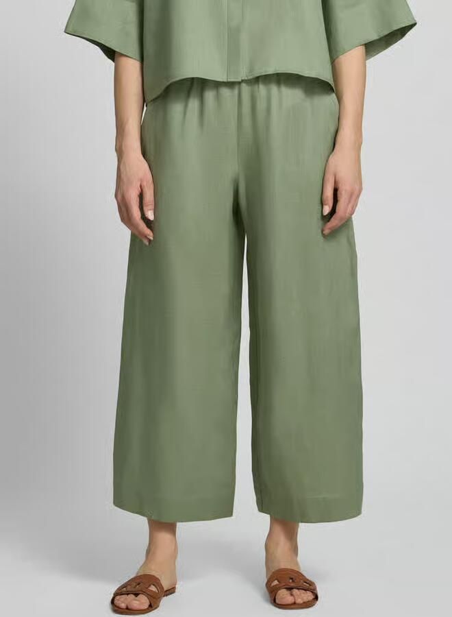 MM by Max Mara Culotte van linnen met elastische band model 'CANNETI' - Foto 2