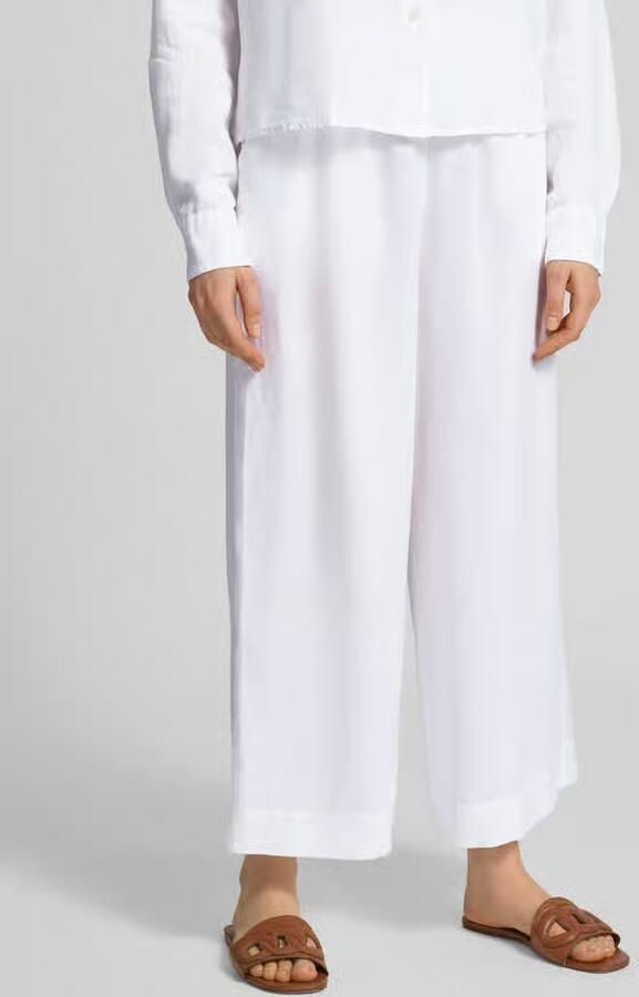 MM by Max Mara Culotte van linnen met elastische band model 'CANNETI' - Foto 3