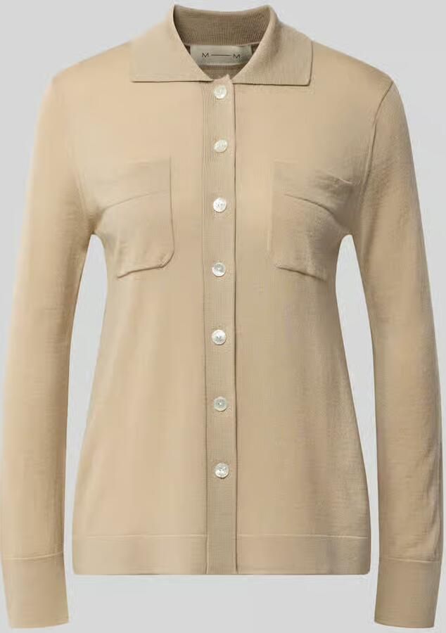 MM by Max Mara Gebreid jack van zuivere scheerwol model 'DETTO'