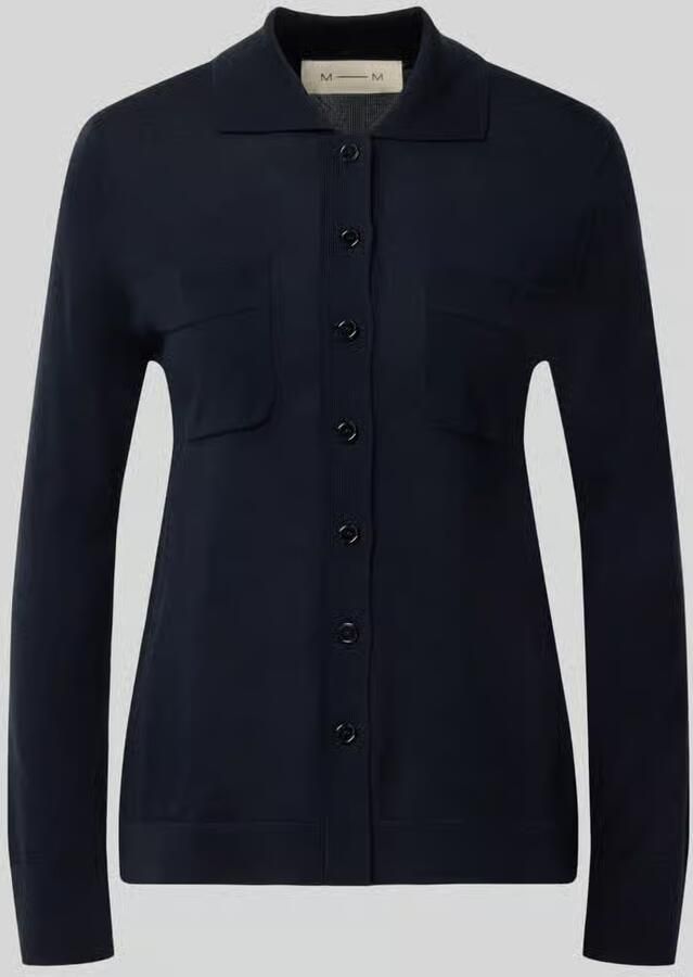 MM by Max Mara Gebreid jack van zuivere scheerwol model 'DETTO'