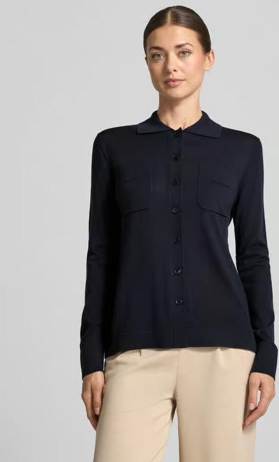 MM by Max Mara Gebreid jack van zuivere scheerwol model 'DETTO' - Foto 2