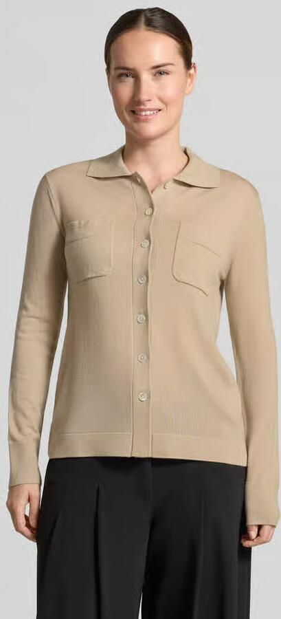 MM by Max Mara Gebreid jack van zuivere scheerwol model 'DETTO' - Foto 2