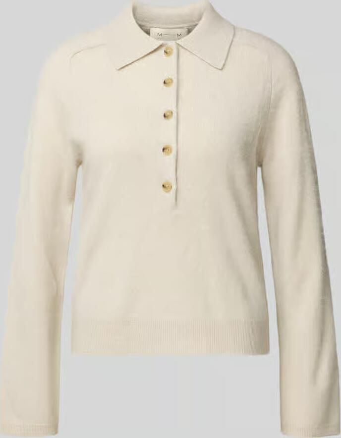 MM by Max Mara Gebreide trui van scheerwol-kasjmiermix model 'CELLULA'