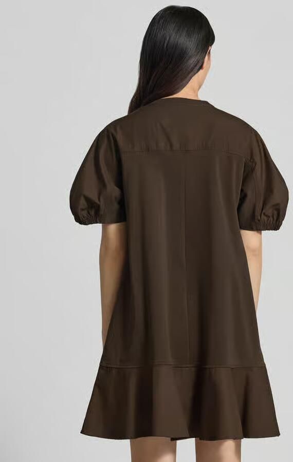 MM by Max Mara Knie-lange tuniekjurk met pofmouwen model 'ONORE'