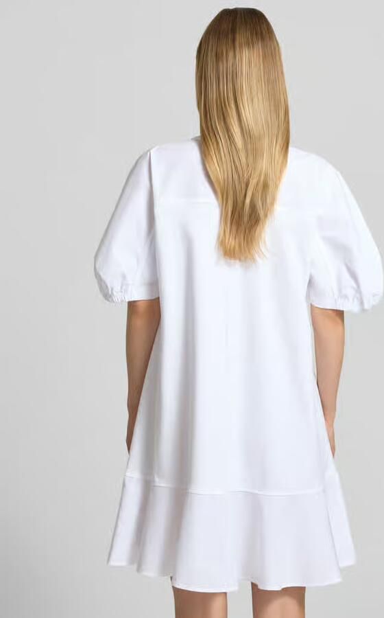 MM by Max Mara Knie-lange tuniekjurk met pofmouwen model 'ONORE' - Foto 3