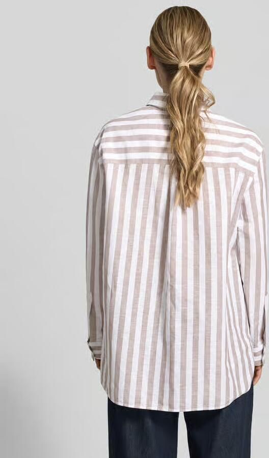 MM by Max Mara Linnen blouse met borstzak model 'LULULO'