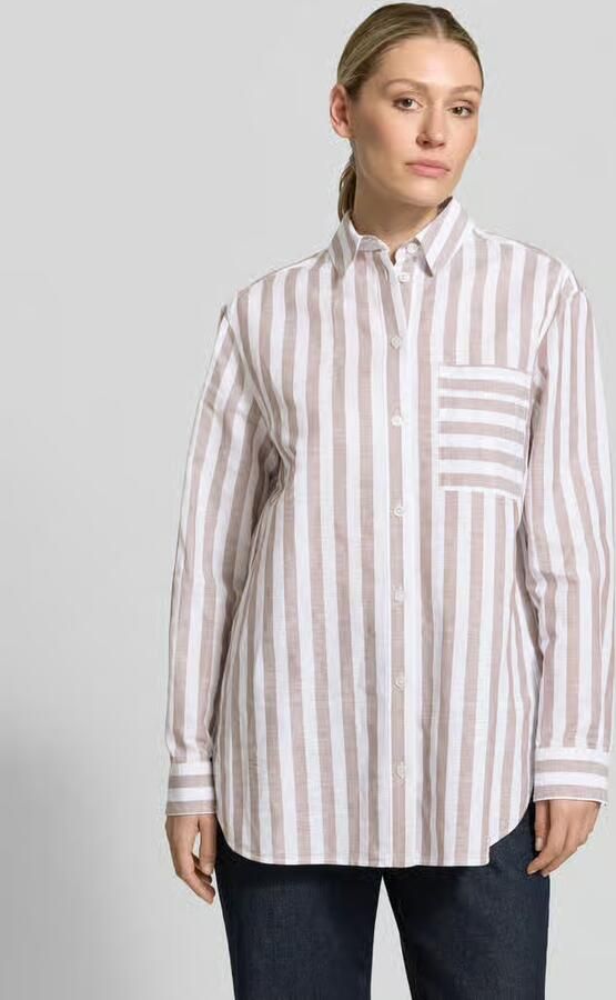 MM by Max Mara Linnen blouse met borstzak model 'LULULO' - Foto 4
