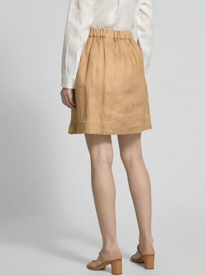 MM by Max Mara Linnen rok met riem model 'SCOGLIO'