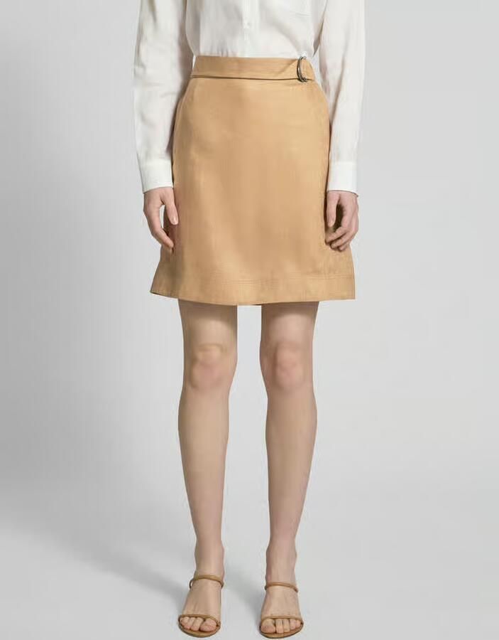 MM by Max Mara Linnen rok met riem model 'SCOGLIO' - Foto 2