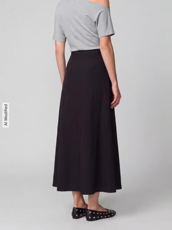 MM by Max Mara maxirok met geschlitste zoom - Foto 2