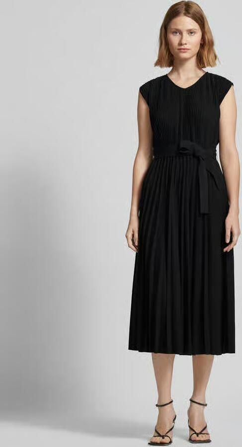 MM by Max Mara Midi-jurk met plissévouwen model 'KISS' - Foto 2