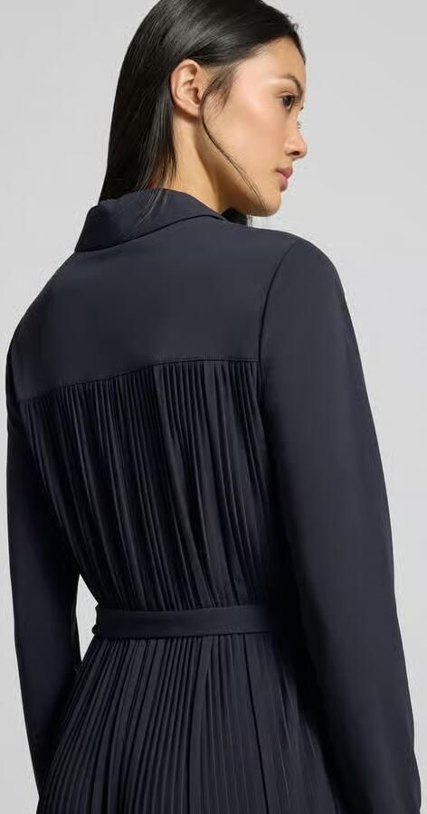 MM by Max Mara Midi-jurk met strikceintuur model 'FRAGOLA' - Foto 2