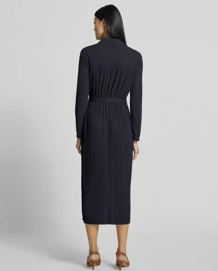 MM by Max Mara Midi-jurk met strikceintuur model 'FRAGOLA' - Foto 2