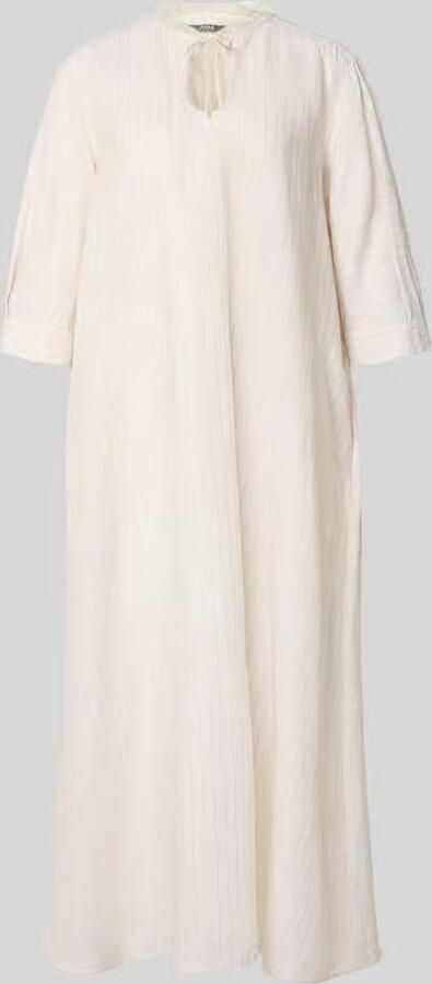 MM by Max Mara Midi-jurk van mix van katoen en linnen met 3 4-mouw - Foto 2