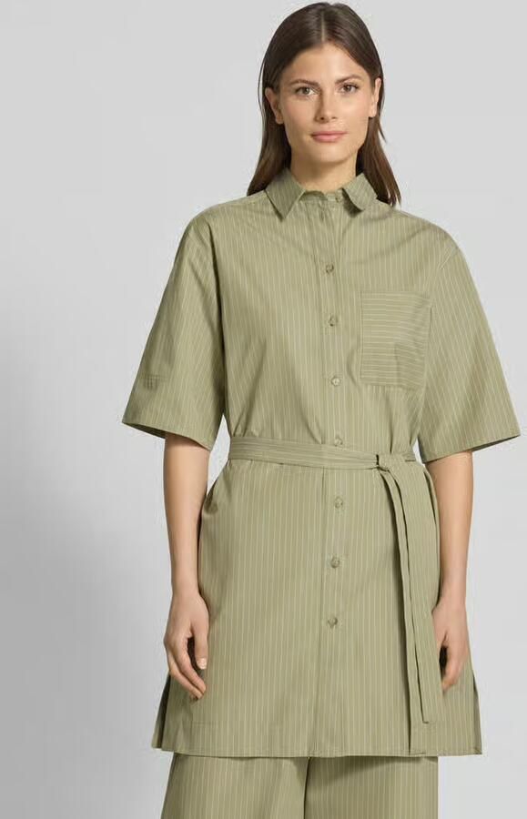 MM by Max Mara Overhemdjurk met strikceintuur model 'SOSPIRO' - Foto 2