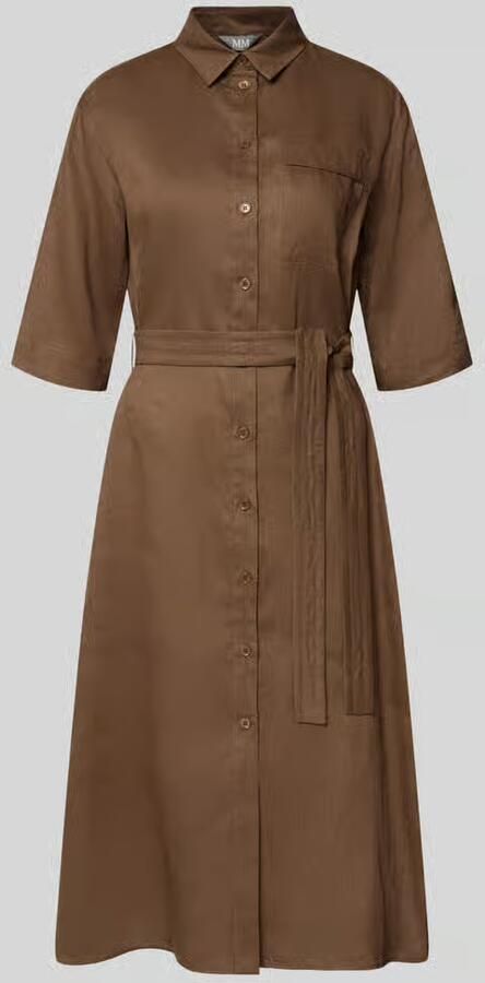 MM by Max Mara Overhemdjurk van linnen met borstzak model 'LTABELLA' - Foto 2