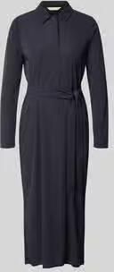 MM by Max Mara Midi-jurk met strikceintuur model 'FRAGOLA'