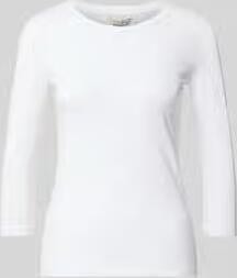 MM by Max Mara skinny fit shirt met lange mouwen van katoenmix model 'LORATA'