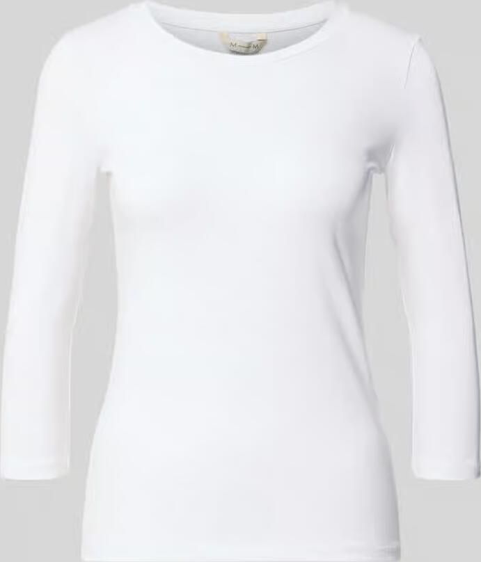 MM by Max Mara skinny fit shirt met lange mouwen van katoenmix model 'LORATA'
